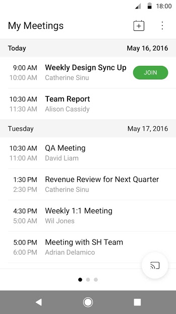 Cisco Webex Meetings Screenshot