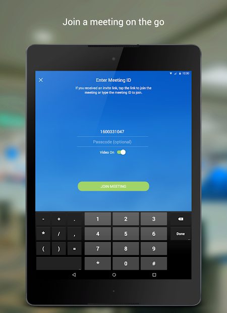 BlueJeans Video Conferencing Screenshot